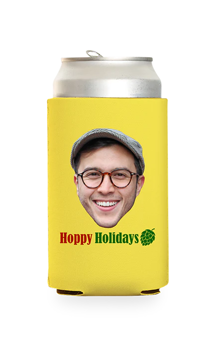 Custom Hoppy Holidays Can Cooler - Image 14