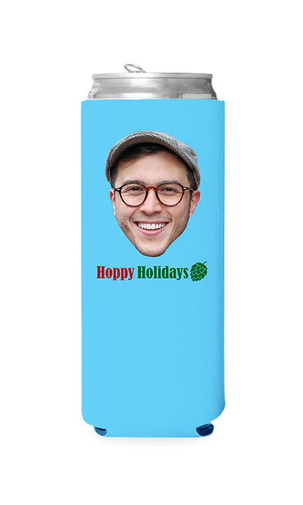 Custom Hoppy Holidays Can Cooler - Image 5