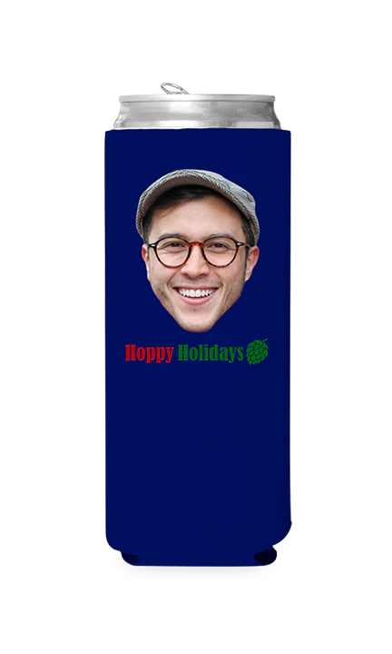 Custom Hoppy Holidays Can Cooler - Image 6