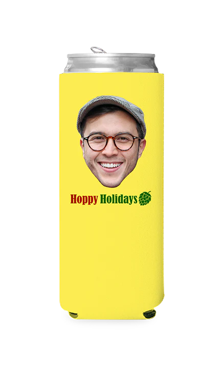Custom Hoppy Holidays Can Cooler - Image 8