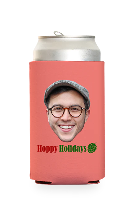 Custom Hoppy Holidays Can Cooler - Image 9