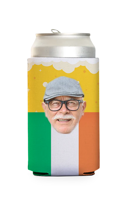 Custom Irish Flag & Beer Can Cooler