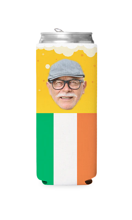 Custom Irish Flag & Beer Can Cooler - Image 2
