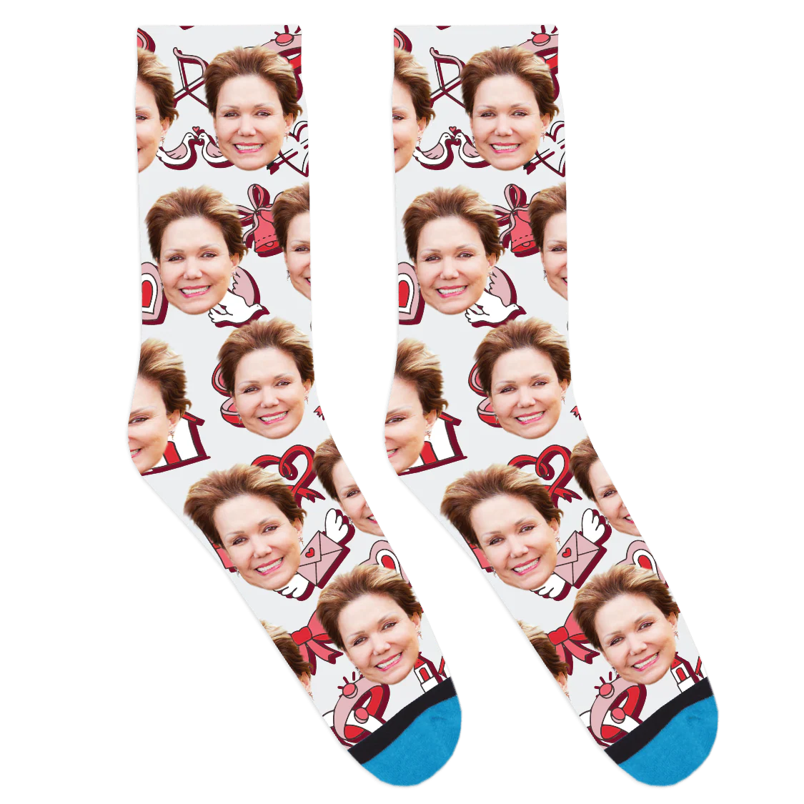 Custom Love Bows Socks