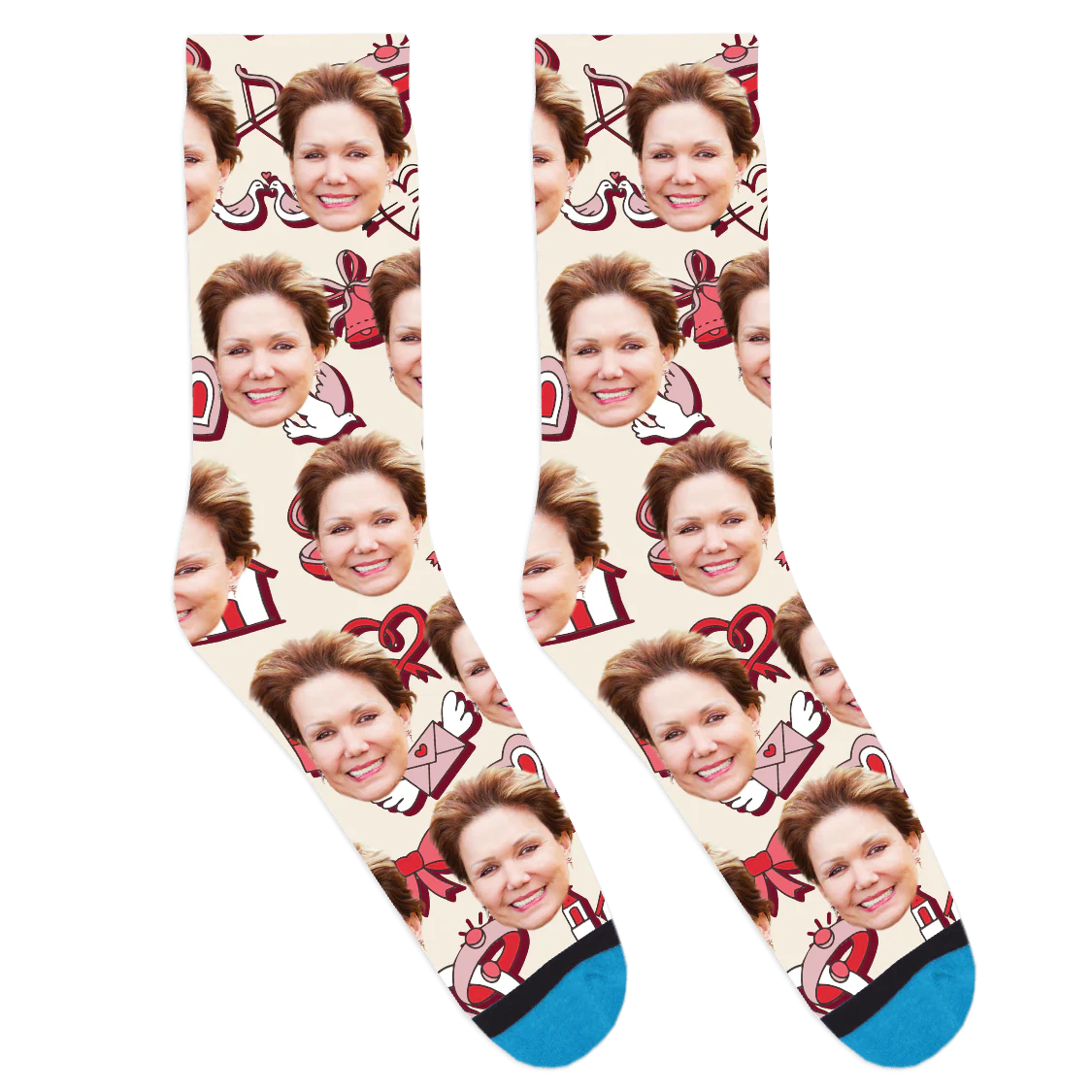 Custom Love Bows Socks - Image 2