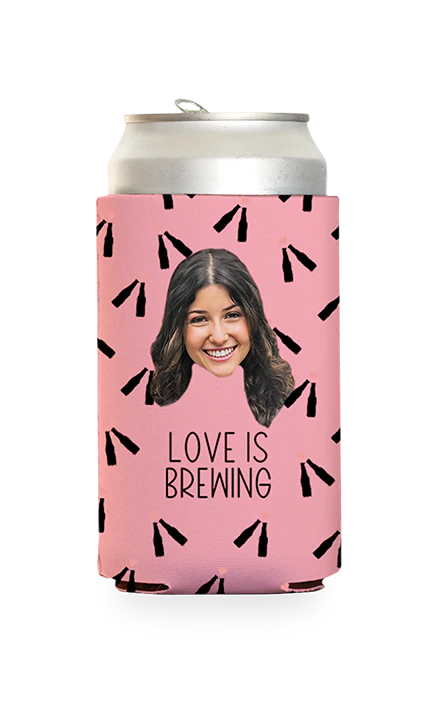 Custom Love is Brewing Can Cooler - Image 15
