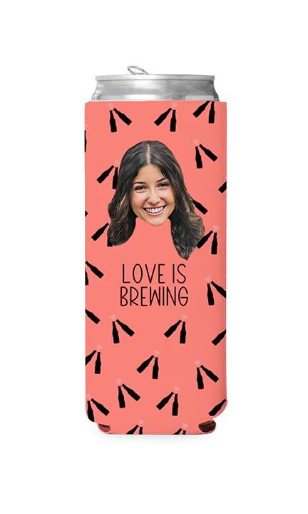 Custom Love is Brewing Can Cooler - Image 2