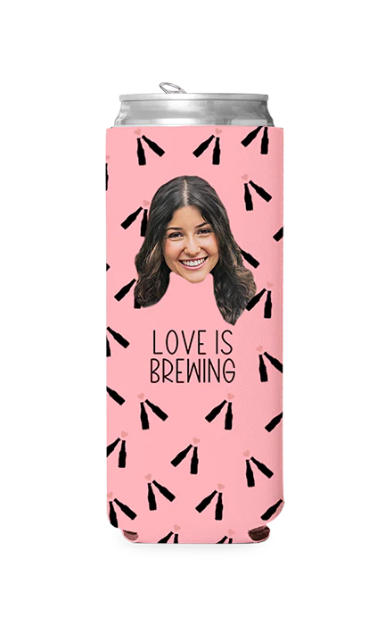 Custom Love is Brewing Can Cooler - Image 7