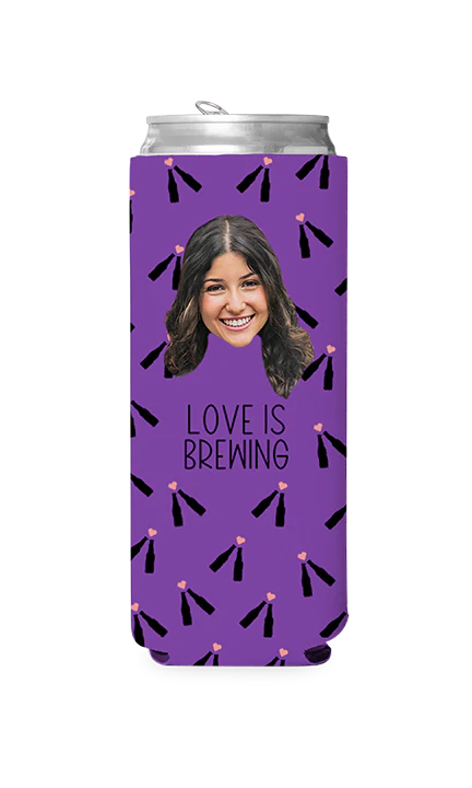 Custom Love is Brewing Can Cooler - Image 8
