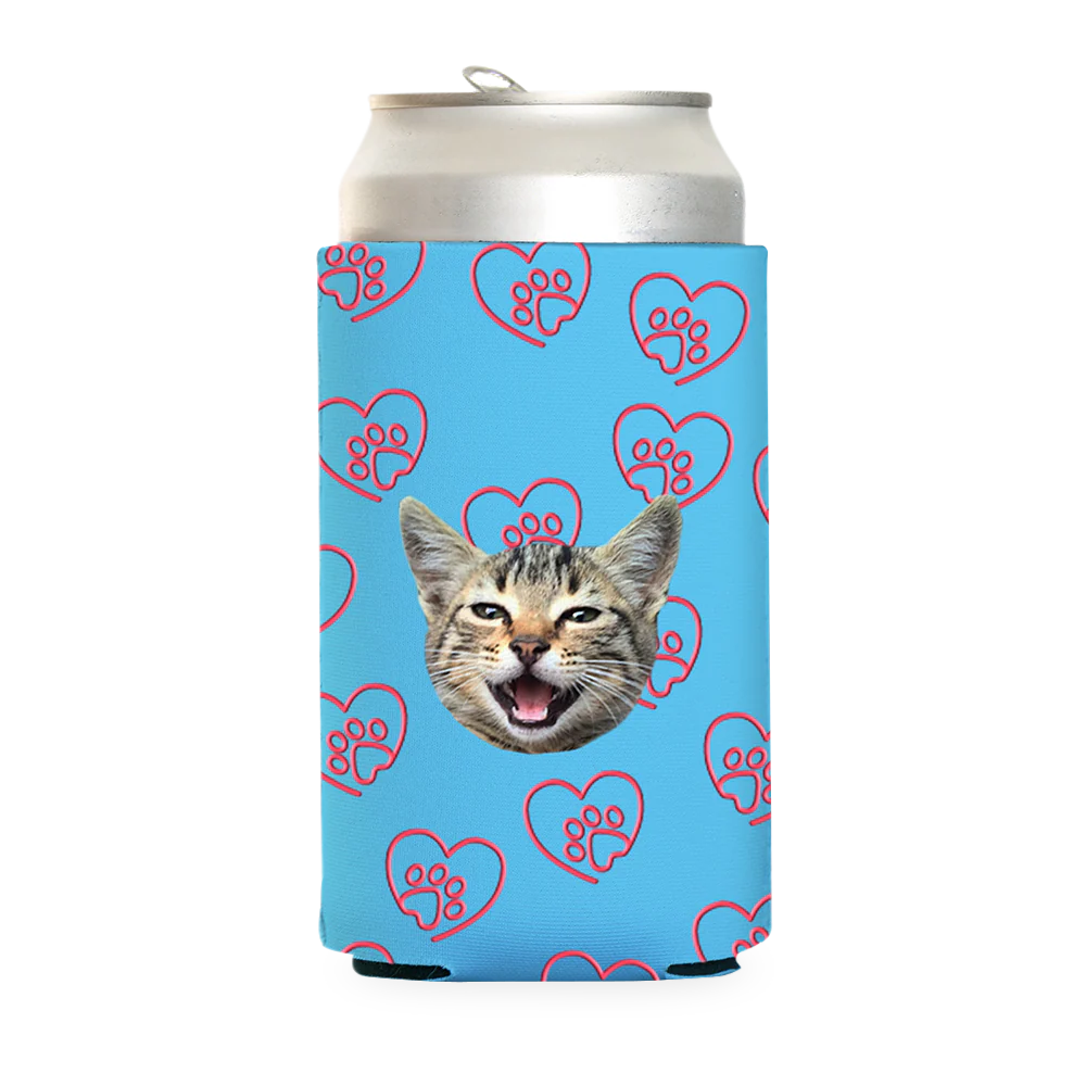 Custom Paw Heart Can Cooler - Image 16