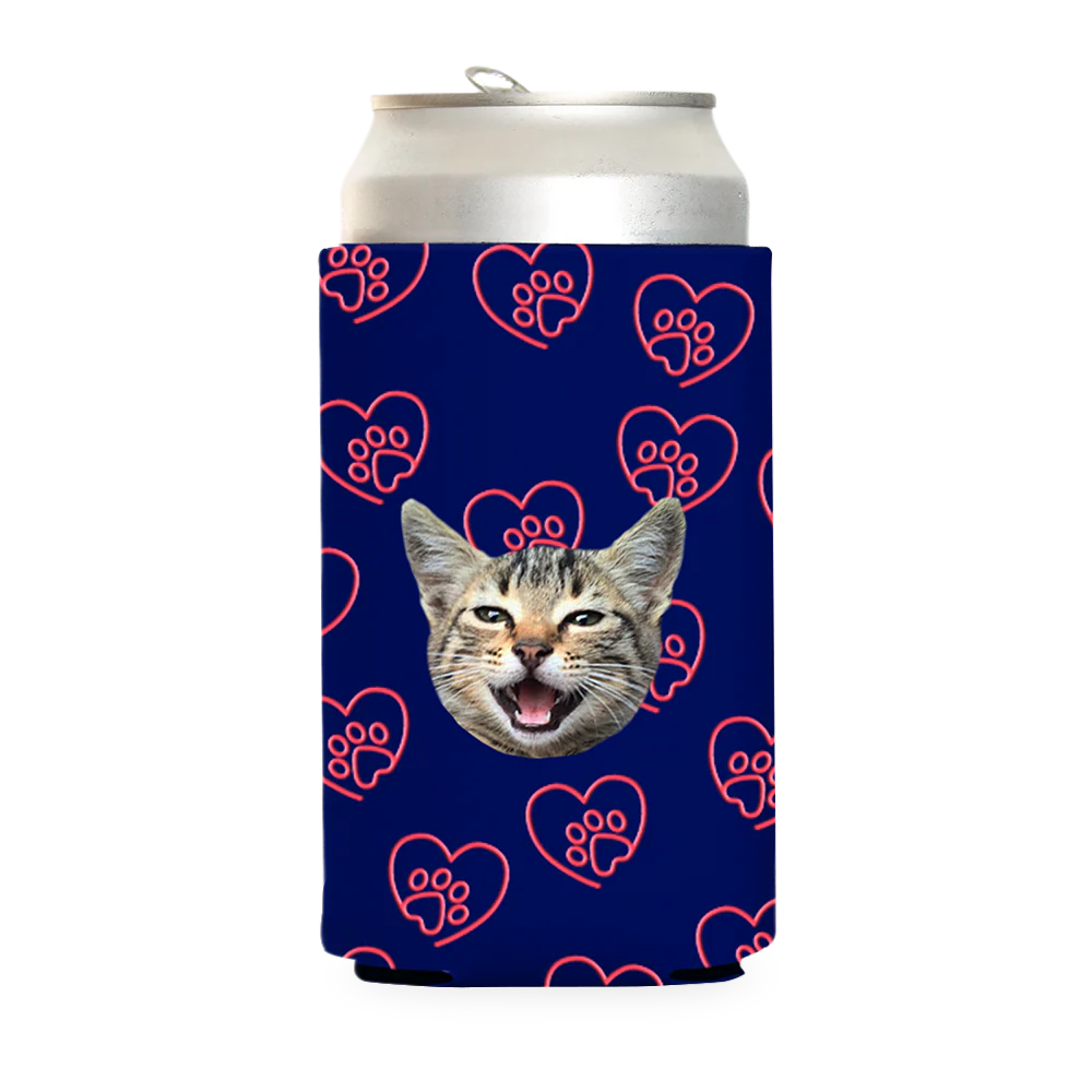 Custom Paw Heart Can Cooler - Image 17