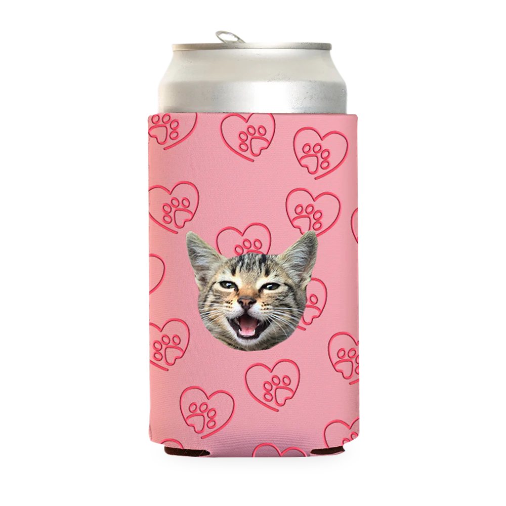 Custom Paw Heart Can Cooler - Image 18