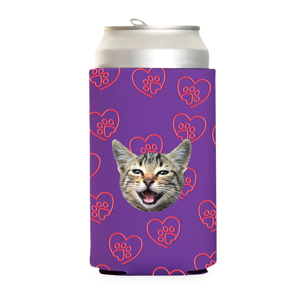 Custom Paw Heart Can Cooler - Image 19
