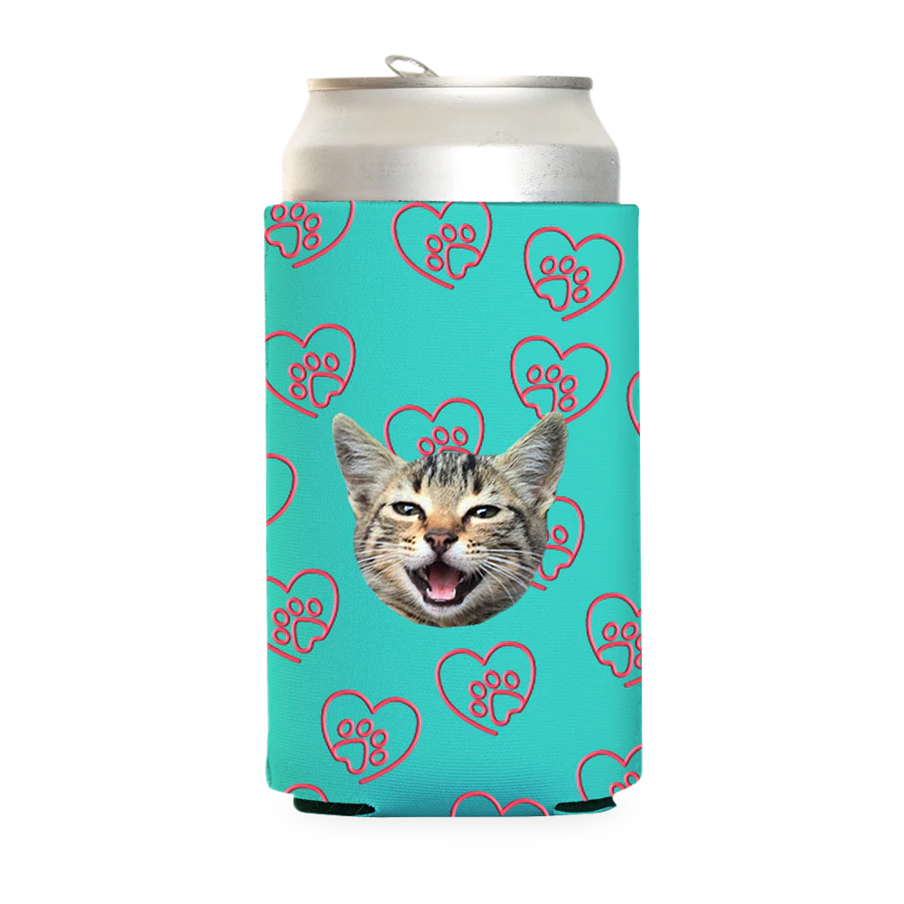 Custom Paw Heart Can Cooler - Image 20
