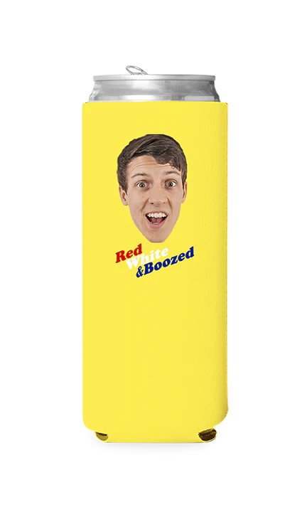 Custom Red White and Boozed Can Cooler - Image 10