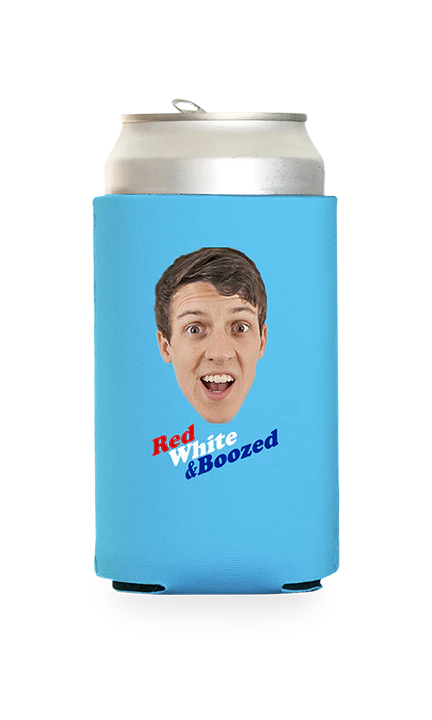 Custom Red White and Boozed Can Cooler - Image 14