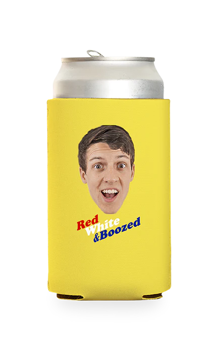 Custom Red White and Boozed Can Cooler - Image 18