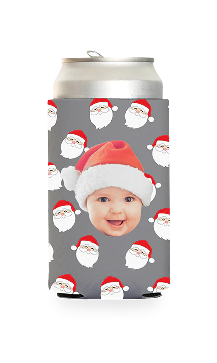 Custom Santa Pattern Can Cooler - Image 15