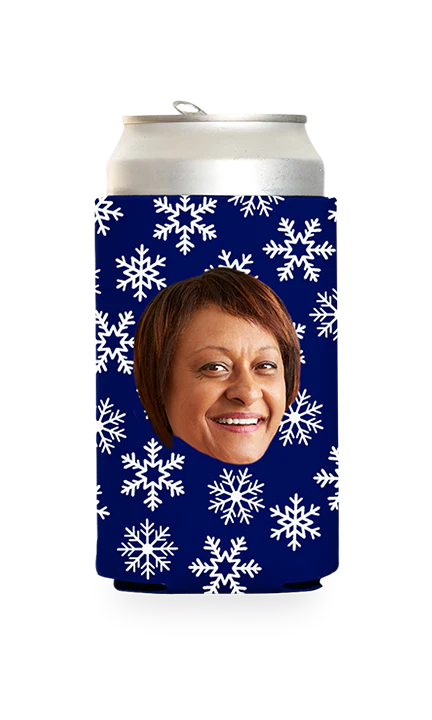 Custom Snowflakes Can Cooler