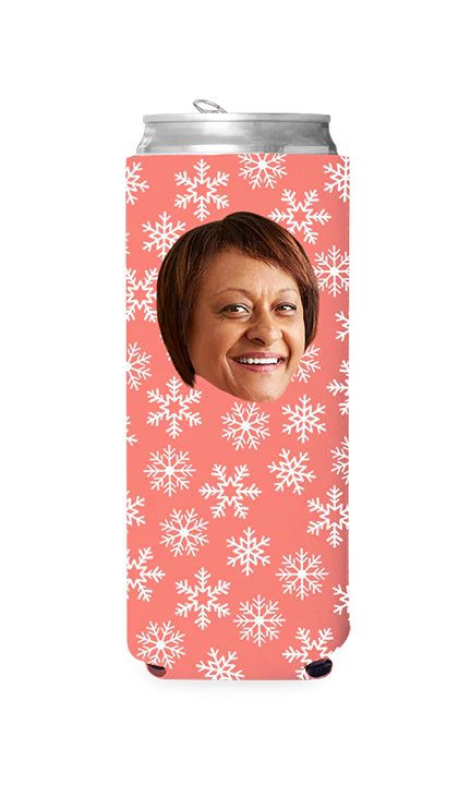 Custom Snowflakes Can Cooler - Image 2
