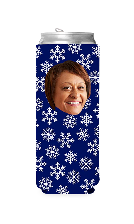 Custom Snowflakes Can Cooler - Image 7