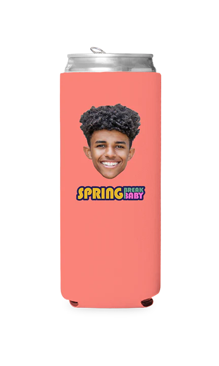 Custom Spring Break Baby Can Cooler - Image 3