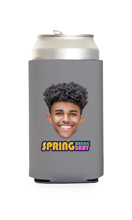 Custom Spring Break Baby Can Cooler - Image 7