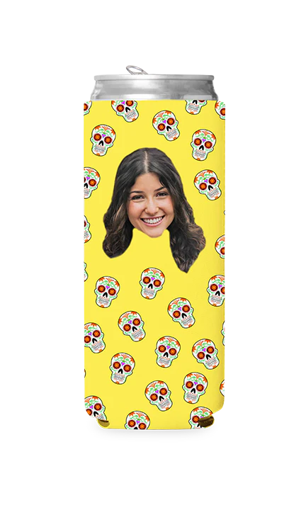 Custom Sugar Skulls Can Cooler - Image 20