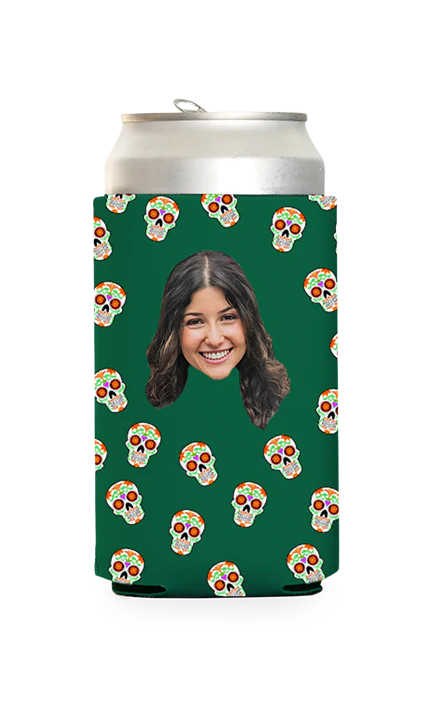 Custom Sugar Skulls Can Cooler - Image 4