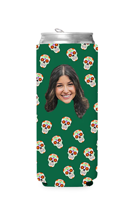 Custom Sugar Skulls Can Cooler - Image 5