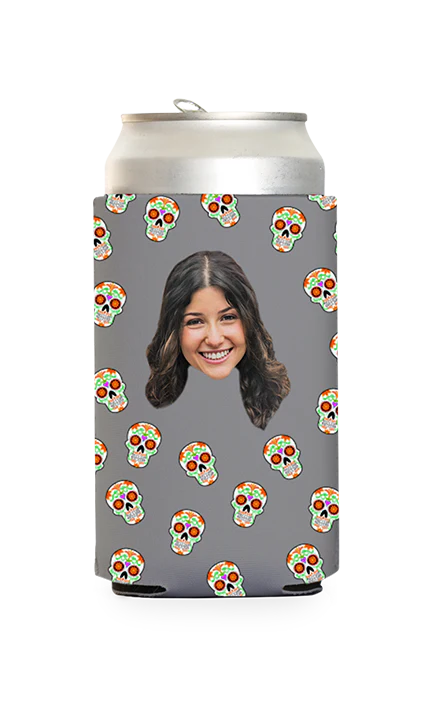 Custom Sugar Skulls Can Cooler - Image 7