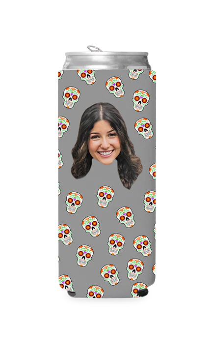Custom Sugar Skulls Can Cooler - Image 8