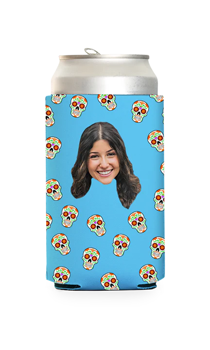 Custom Sugar Skulls Can Cooler - Image 9