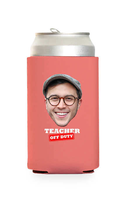 Custom Teacher Off Duty Can Cooler - Image 12