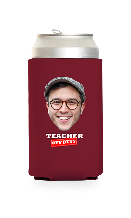 Custom Teacher Off Duty Can Cooler - Image 14