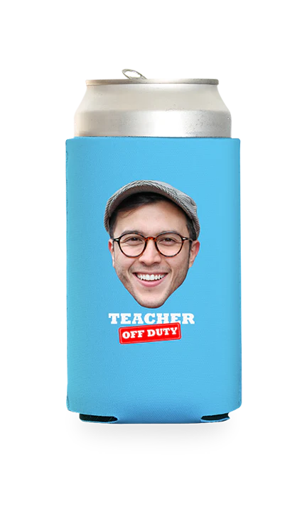 Custom Teacher Off Duty Can Cooler - Image 15