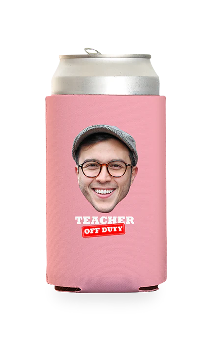 Custom Teacher Off Duty Can Cooler - Image 17