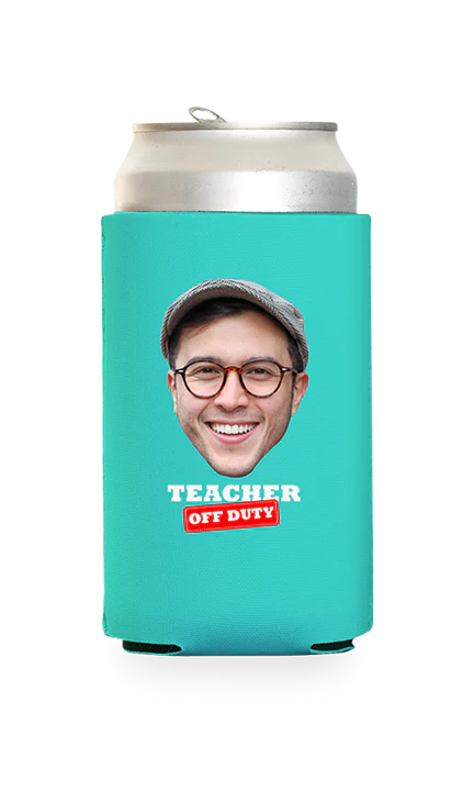 Custom Teacher Off Duty Can Cooler - Image 19