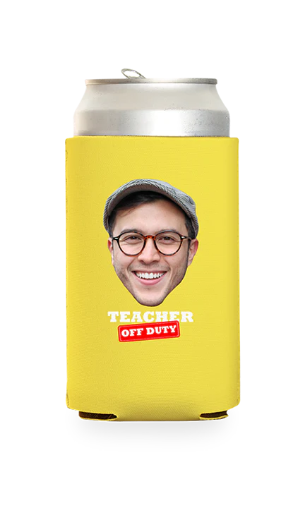 Custom Teacher Off Duty Can Cooler - Image 20