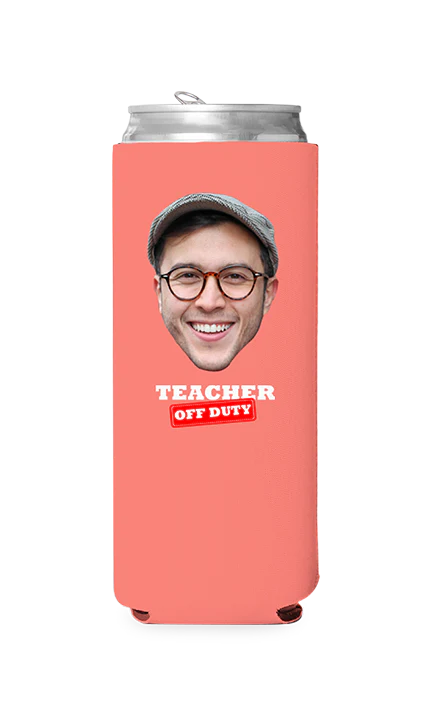 Custom Teacher Off Duty Can Cooler - Image 5