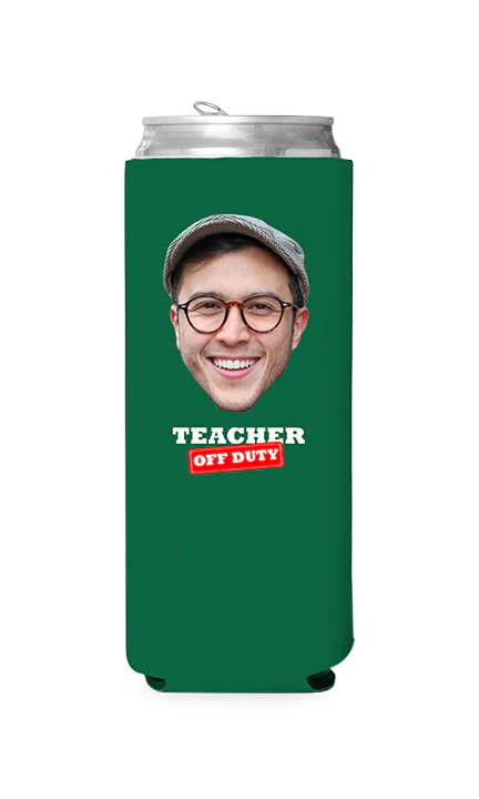 Custom Teacher Off Duty Can Cooler - Image 6
