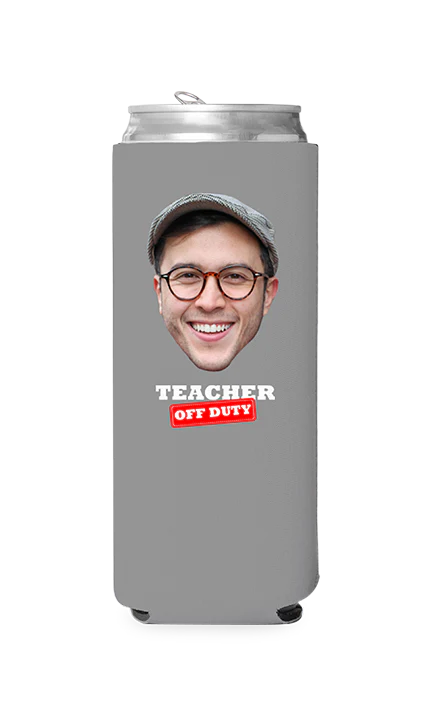 Custom Teacher Off Duty Can Cooler - Image 7