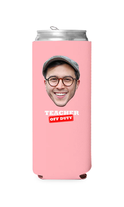 Custom Teacher Off Duty Can Cooler - Image 8