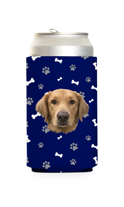 Custom Dog Pattern Can Cooler - Image 11