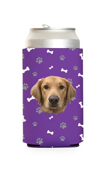 Custom Dog Pattern Can Cooler - Image 13