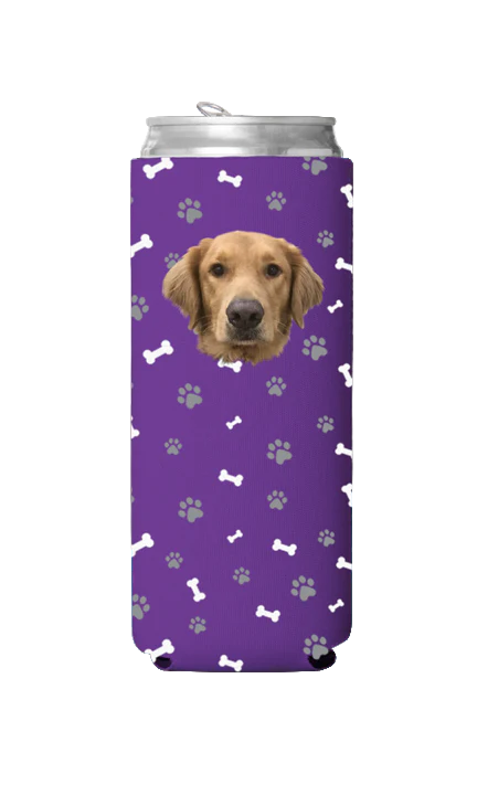 Custom Dog Pattern Can Cooler - Image 14