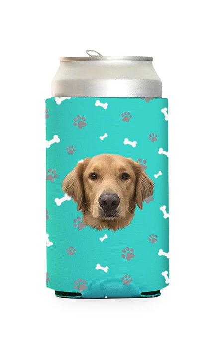 Custom Dog Pattern Can Cooler - Image 15