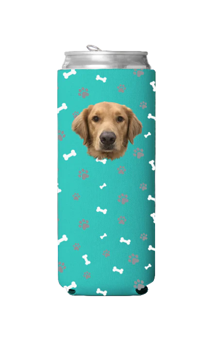 Custom Dog Pattern Can Cooler - Image 16