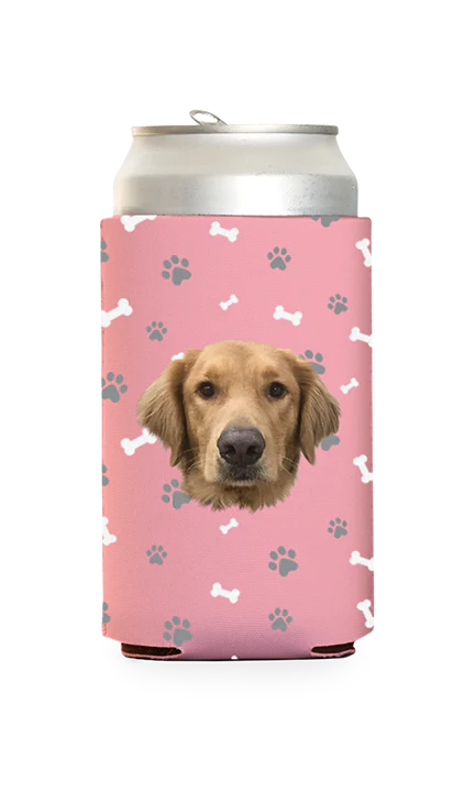 Custom Dog Pattern Can Cooler - Image 3