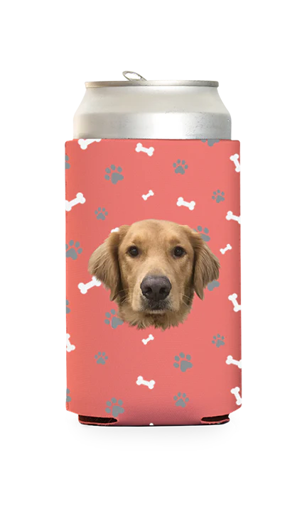 Custom Dog Pattern Can Cooler - Image 5